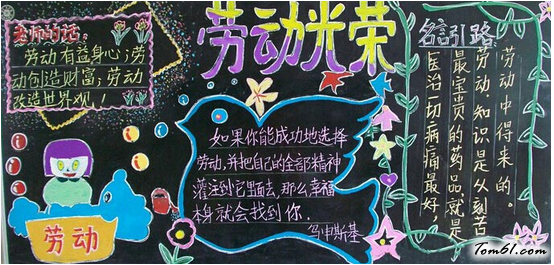 五一2-黑板报版面设计图图片1