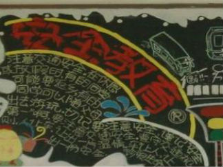 安全教育-黑板报版面设计图