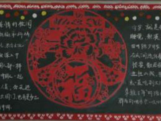 迎新年3-黑板报版面设计图