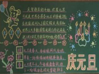 元旦8-黑板报版面设计图