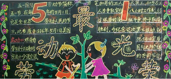 五一4-黑板报版面设计图
