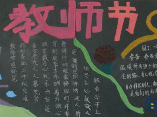 教师节7-黑板报版面设计图