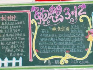 唱响312-黑板报版面设计图