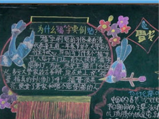 春节3-黑板报版面设计图