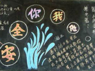 安全2-黑板报版面设计图
