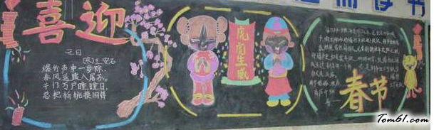 迎新年6-黑板报版面设计图图片1