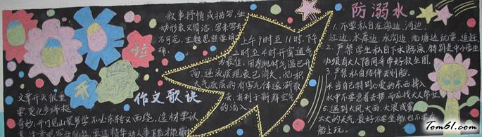 防溺水3-黑板报版面设计图图片1
