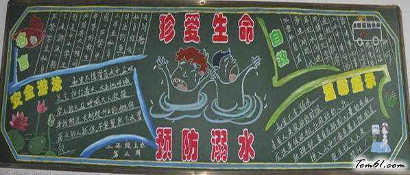 防溺水4-黑板报版面设计图图片1