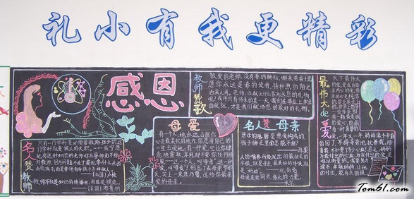 感恩节6-黑板报版面设计图图片1