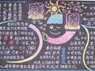 感恩节7-黑板报版面设计图
