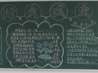 防震减灾2-黑板报版面设计图
