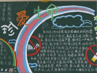 禁毒教育-黑板报版面设计图