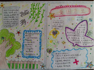 爱国卫生月手抄报版面设计图3