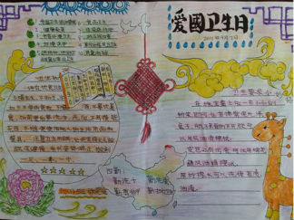 爱国卫生月手抄报版面设计图2