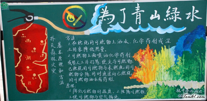 森林防火黑板报版面设计图图片1