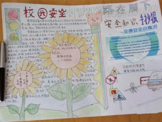 安全知识手抄报版面设计图