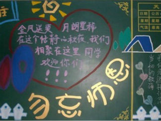 迎新生黑板报版面设计图