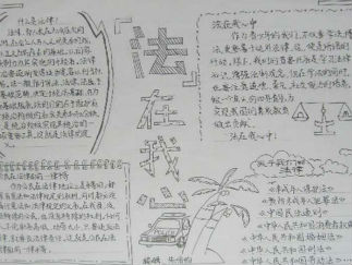 宪法在我心中手抄报版面设计图