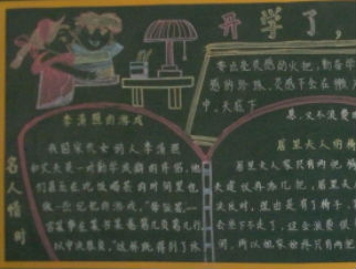 新学期新开始黑板报版面设计图
