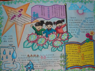 小学一年级环保小卫士手抄报版面设计图3