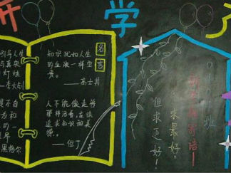 迎接春天的黑板报版面设计图2
