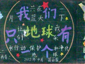 环保黑板报版面设计图3