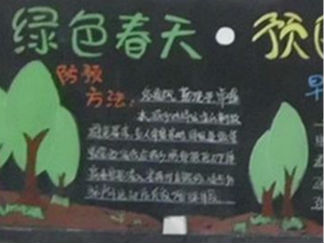 小学生春天预防传染病黑板报版面设计图4