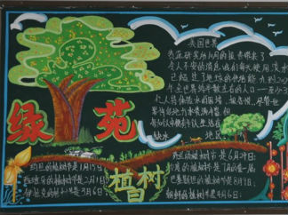 精美的学雷锋黑板报版面设计图