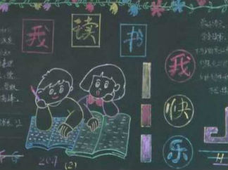 我读书我快乐黑板报版面设计图2