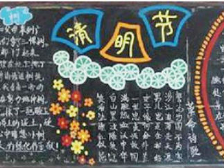 清明节森林防火黑板报版面设计图4