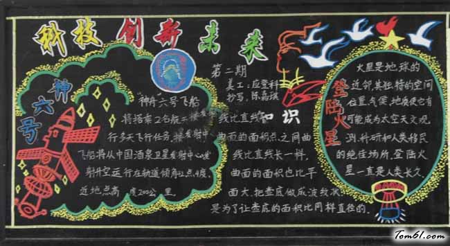 未来的我们黑板报版面设计图图片1