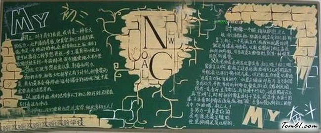 中考冲刺黑板报版面设计图8图片1