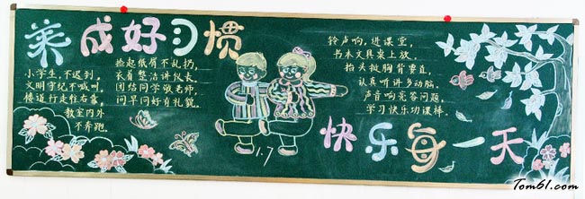 养成教育黑板报版面设计图3图片1