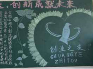 创业与就业黑板报版面设计图6