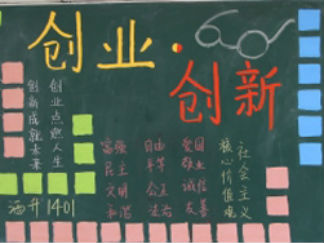 创新创业创未来黑板报版面设计图3