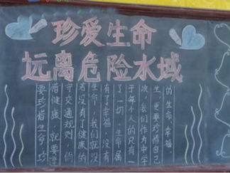 防洪抗旱的黑板报版面设计图2