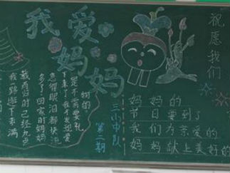 妇女节的黑板报版面设计图