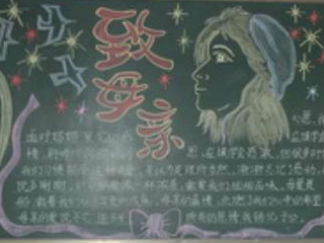 小学生妇女节黑板报版面设计图2