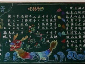 端午节黑板报版面设计图10
