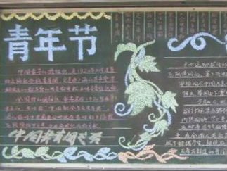 五四青年节黑板报版面设计图13