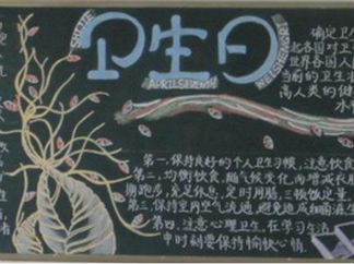 卫生的黑板报版面设计图8