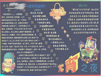 2016元宵节黑板报版面设计图