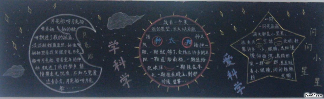 小学生创意黑板报版面设计图图片1