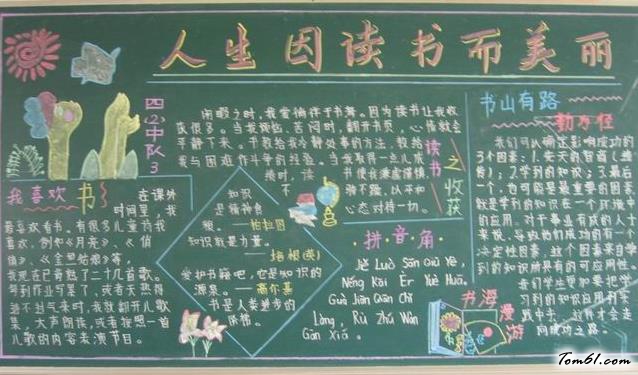 读书主题黑板报版面设计图2图片1