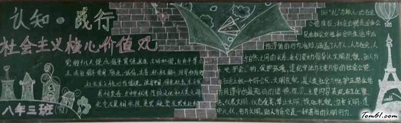社会主义核心价值观黑板报版面设计图2图片1