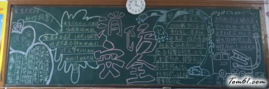 消防安全黑板报版面设计图2图片1