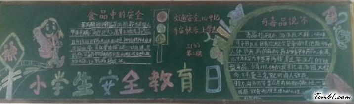 小学生安全教育黑板报版面设计图8图片1