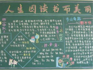 读书主题黑板报版面设计图2