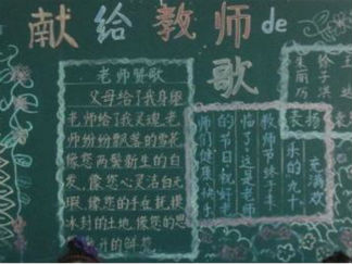 教师节主题黑板报版面设计图2