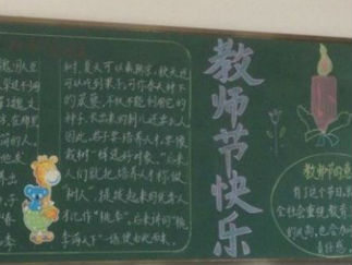教师节主题黑板报版面设计图5
